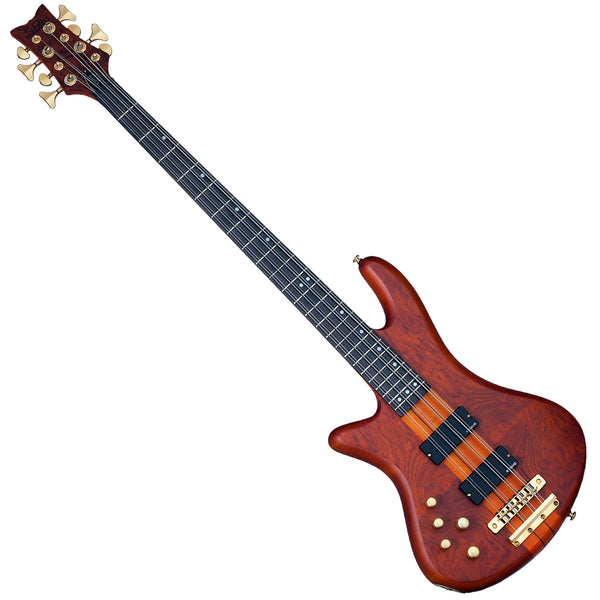 Schecter Stiletto Studio-8 String Electric Bass Left Handed in Honey Satin - 2741SHC