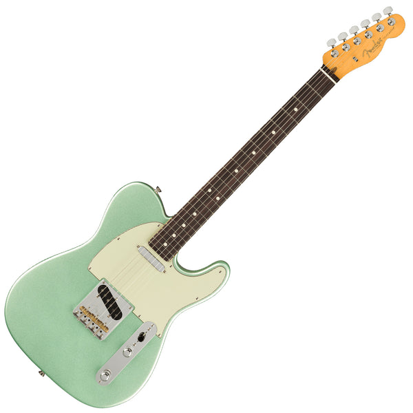 Fender American Professional II Telecaster Rosewood in Mystic Surf Green Electric Guitar w/Case - 0113940718