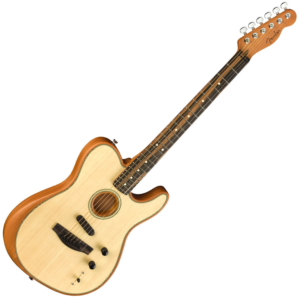 Fender American Acoustasonic Telecaster Electric Guitar in Natural - 0972013221