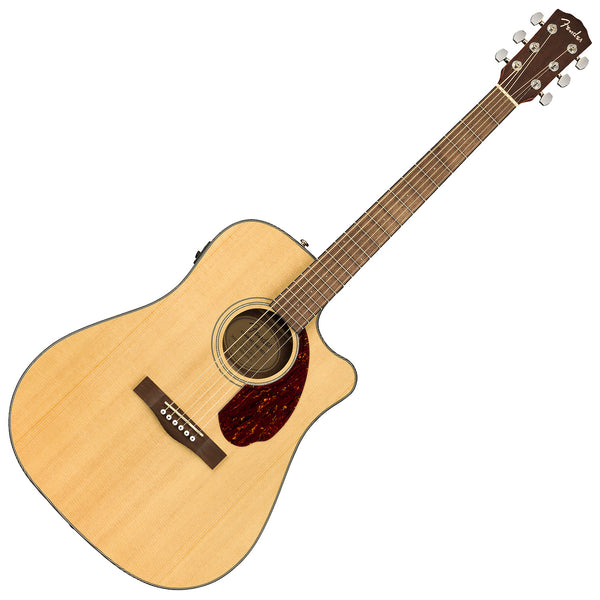Fender CD140SCE Solid Spruce Cutaway Acoustic Electric in Natural w/Case - 0970213321