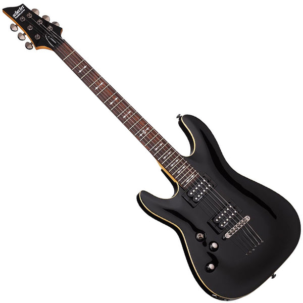 Schecter Damien Platinum Left Hand Electric Guitar in Satin Black - 1182SHC
