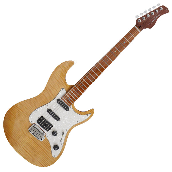 Sire Larry Carlton S7 Strat Style HSS Flame Maple Top Electric Guitar in Natural - S7FMNT