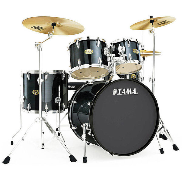 Tama ImperialStar 5 Piece Drumkit w/Hardware & Meinl Cymbals in Hairline Black - IE52CHBK