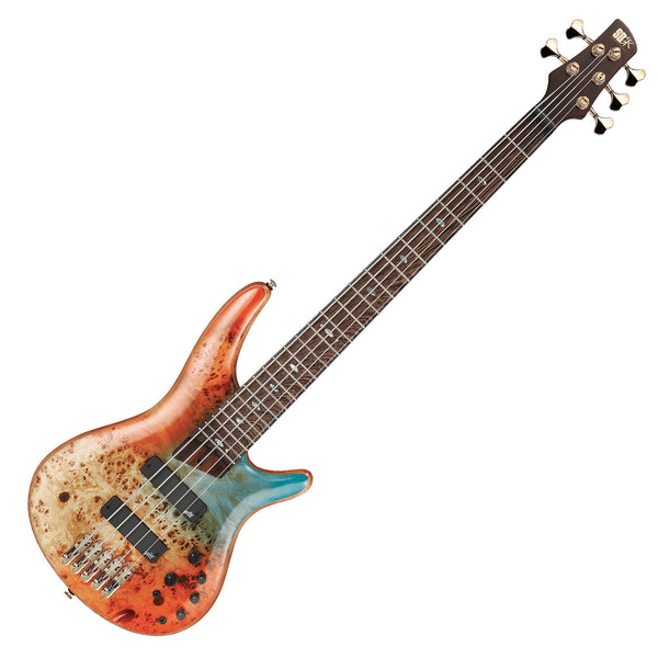Ibanez SR Premium 5 String Electric Bass in Autumn Sunset Sky w/Bag - SR1605DWASK