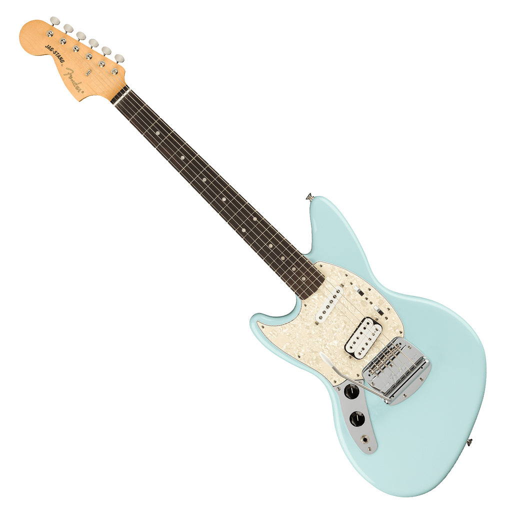 Fender Kurt Cobain Jag-Stang Electric Guitar Left Hand Rosewood in Sonic Blue - 0141050372