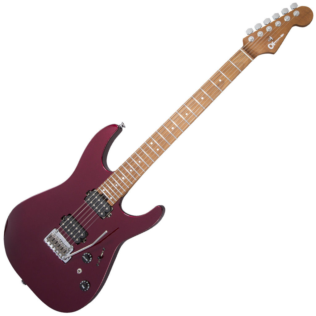 Charvel USA Select Dinky DK24 HH 2PT Maple Electric Guitar in Oxblood - 2839412739