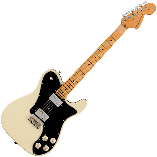Fender American Professional II Telecaster Deluxe Electric Guitar Maple in Olympic White w/Case - 0113962705