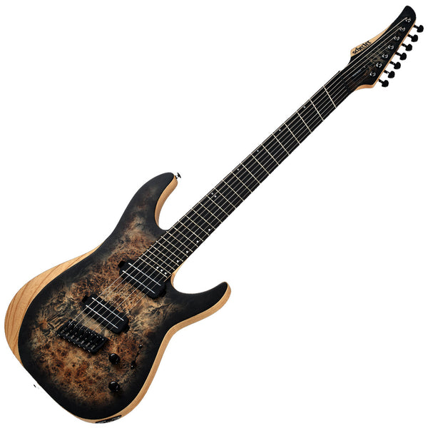 Schecter Reaper-7 String Electric Guitar Electric Guitar Multi-Scale in Charcoal Burst - 1509SHC