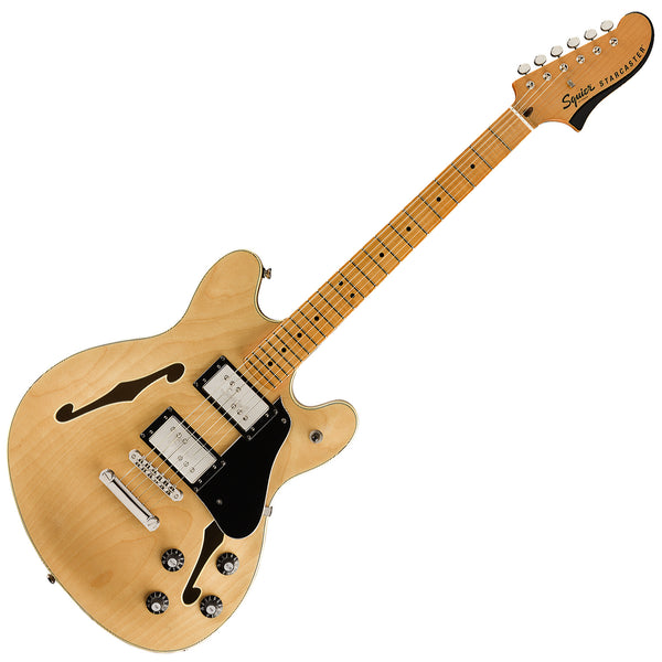 Squier Classic Vibe Starcaster Semi Hollow Body Electric Guitar Maple in Natural - 0374590521