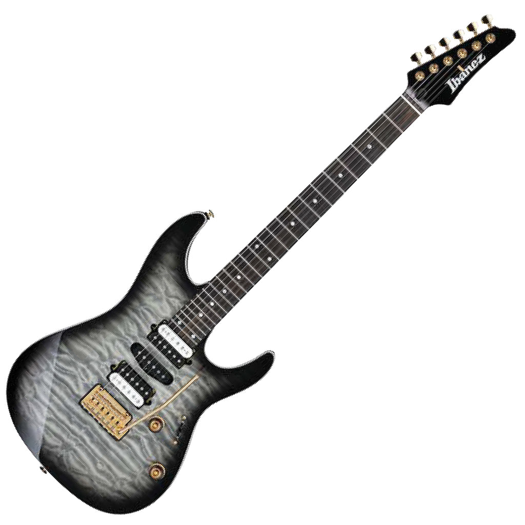 Ibanez Premium Electric Guitar HSH Quilt Top in Black Ice Burst w/Case - AZ47P1QMBIB