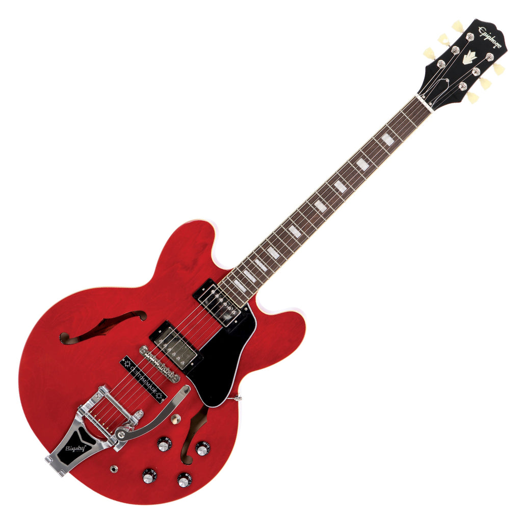 Epiphone Limited Electric Guitar Inspired by Gibson ES335 Bigsby Trem in Cherry - IGES335SCNB