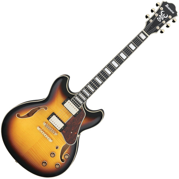 Ibanez Hollow Body Artcore Expressionist Electric Guitar in Antique Yellow Sunburst - AS93FMAYS