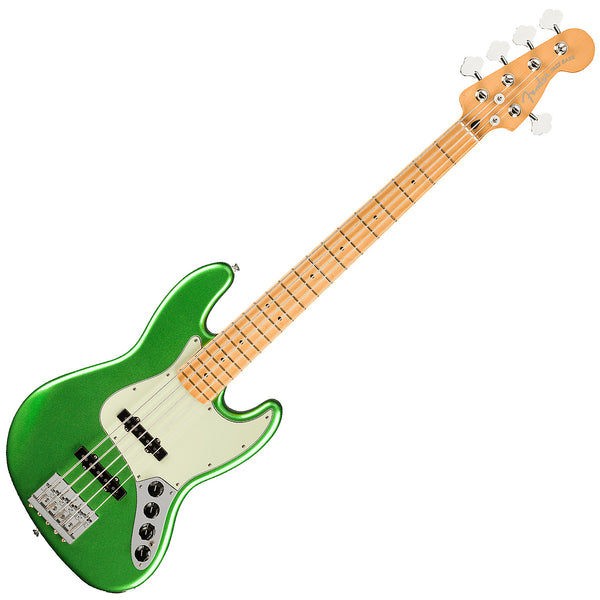 Fender Player Plus Active Jazz Electric Bass V Maple in Cosmic Jade - 0147382376