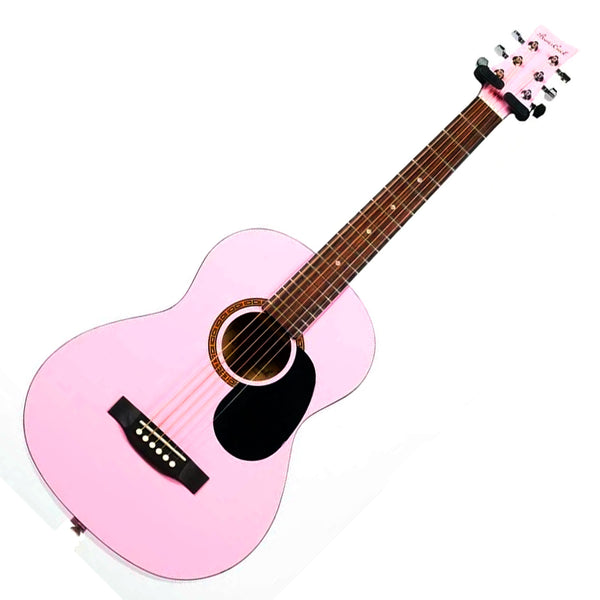 Beaver Creek BCTD401PK 1/2 Size Acoustic Guitar in Pink with Bag