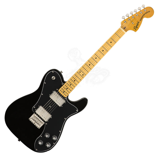 Squier Classic Vibe '70s Telecaster Deluxe Electric Guitar Maple in Black - 0374060506
