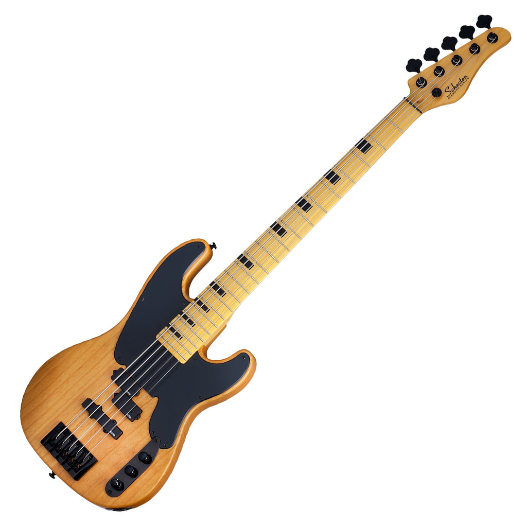 Schecter Model-T Session-5 String Electric Bass Aged Natural Satin - 2847SHC