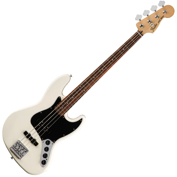 Fender Deluxe Active Jazz Electric Bass Pau Ferro in Olympic White - 0143513305