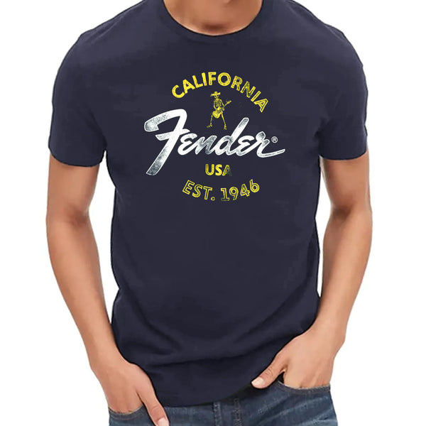 Fender Baja Blue T-Shirt Blue Small - 9190117306
