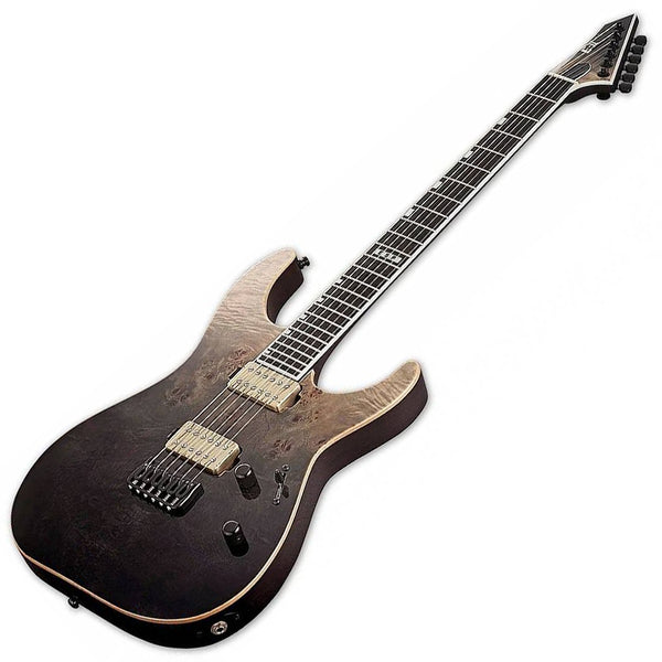 ESP E-II M-II Neck-thru Electric Guitar in Black Natural Fade w/Case - EIIMIINTHSBLKNFD