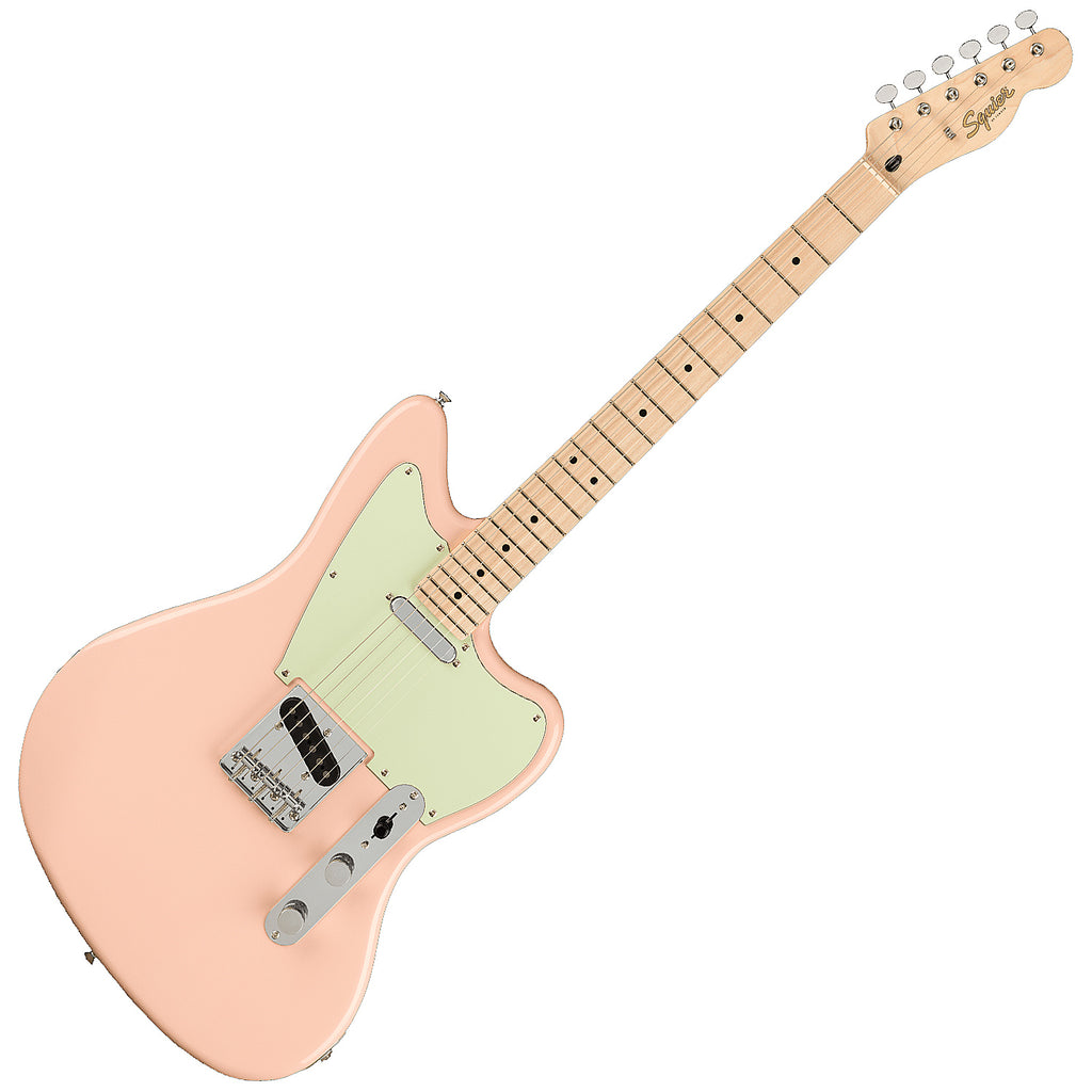 Squier Paranormal Offset Telecaster Electric Guitar Maple Mint Pickguard in Shell Pink - 0377005556