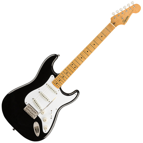 Squier Classic Vibe '50s Stratocaster Electric Guitar Maple in Black - 0374005506