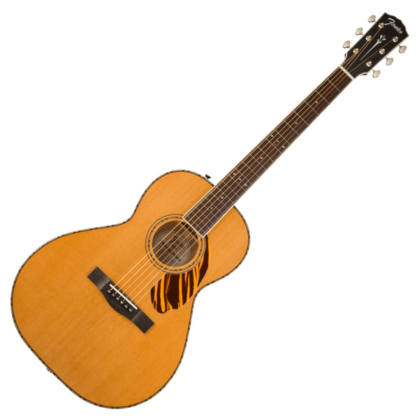 Fender PS-220E Paramount Acoustic Electric Parlor In Natural w/Case - 0970320321
