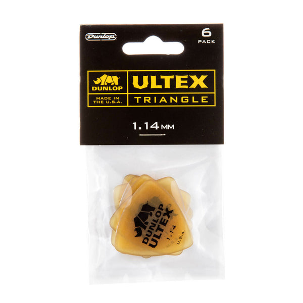 Dunlop Ultex Picks Triangle 6 Piece 1.14 Player's Pack - 426P114