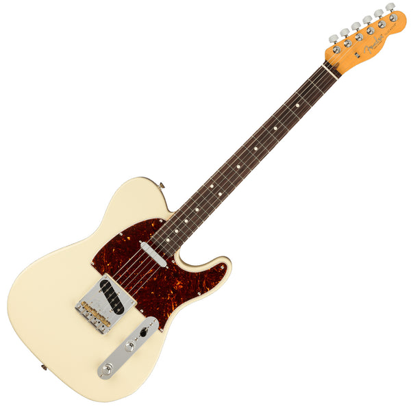 Fender American Professional II Telecaster Rosewood in Olympic White Electric Guitar w/Case - 0113940705