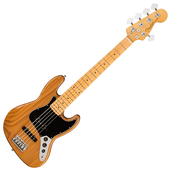 Fender American Professional II Jazz V 5 String Electric Bass Maple Roasted Pine w/Hardshell Case - 0193992763