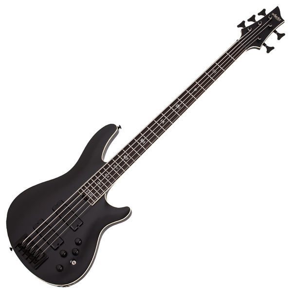 Schecter SLS Elite -5 String Electric Bass Evil Twin Satin Black - 1395SHC