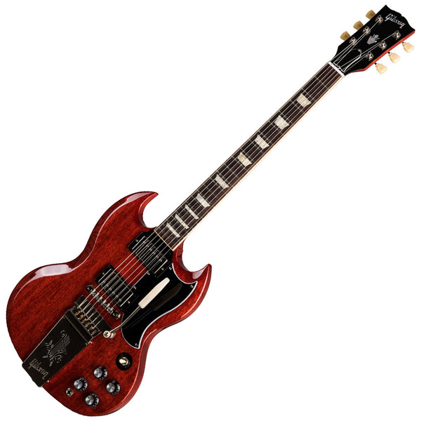 Gibson SG Standard '61 Maestro Vibrola Electric Guitar in Vintage Cherry w/Case - SG6100VCNM