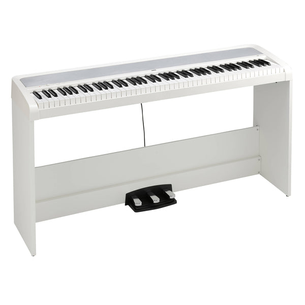 Korg 88 Key Digital Piano w/Stand Effects Pedals in White - B2SPWH | BENCH EXTRA