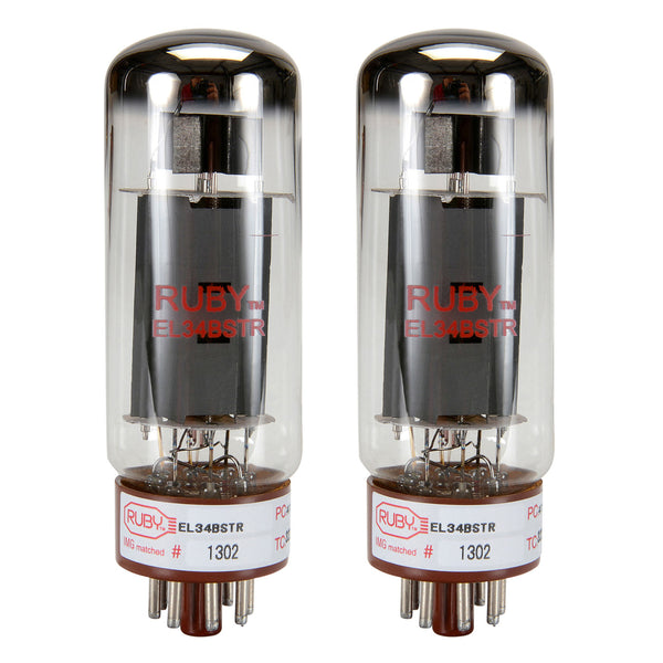 Ruby EL34BHT2 Matched Pair of Power Tubes
