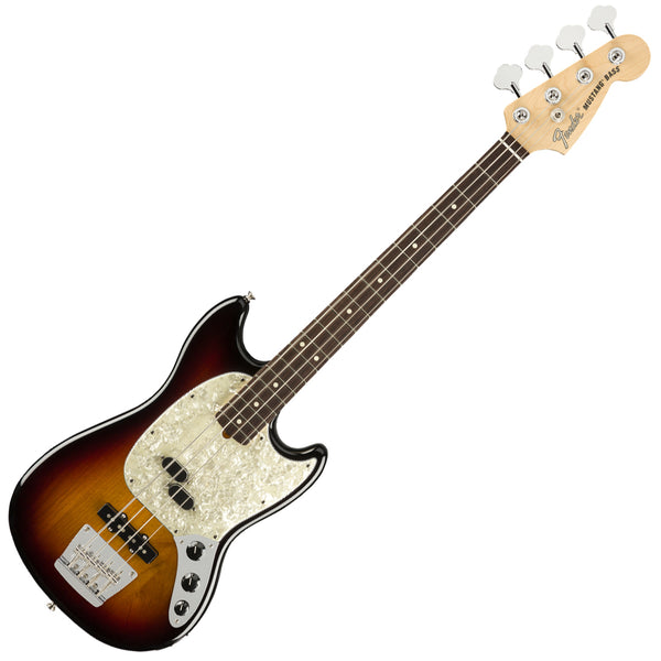 Fender American Performer Mustang Electric Bass Rosewood in 3 Tone Sunburst - 0198620300
