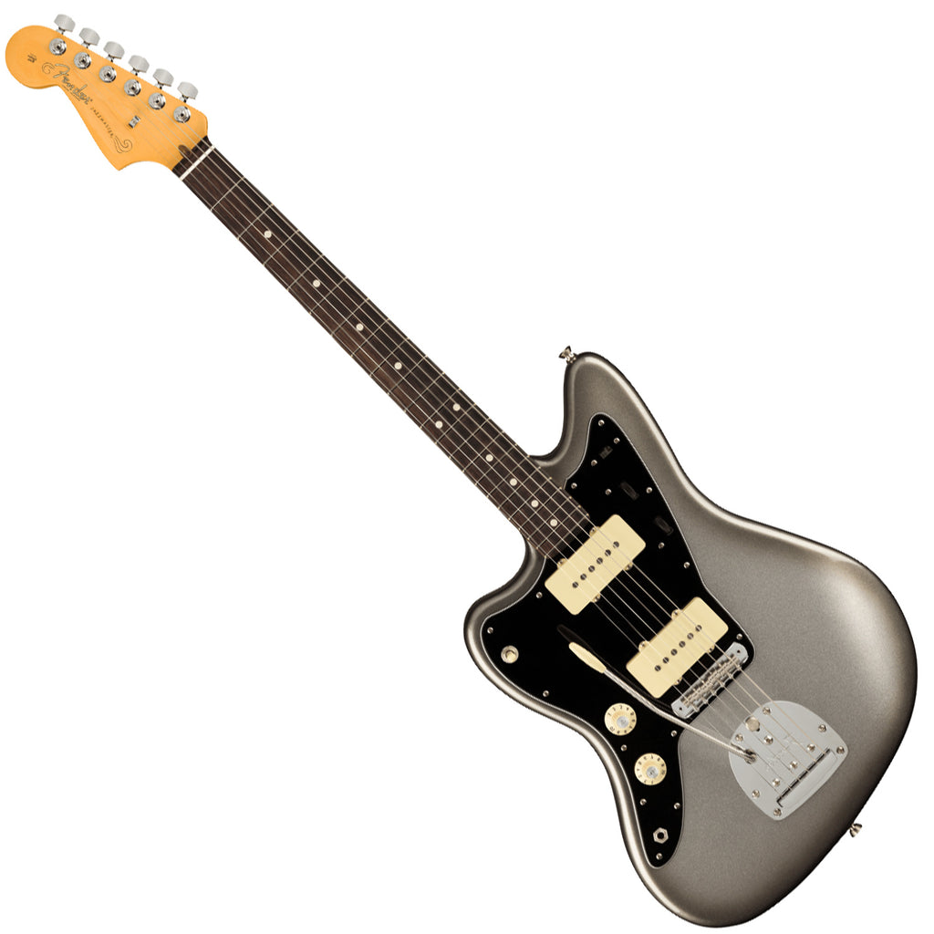 Fender Left Hand American Professional II Jazzmaster Rosewood in Mercury Electric Guitar w/Case - 0113980755