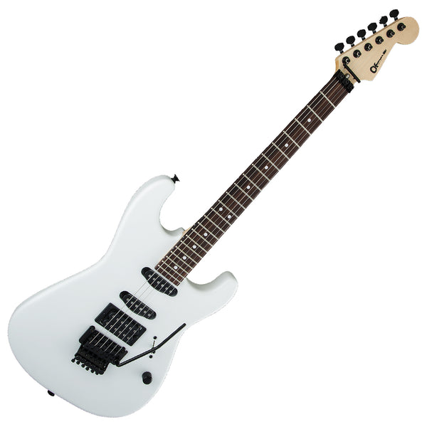 Charvel USA Select San Dimas Style 1 HSS Floyd Maple Electric Guitar in Snow Blind Satin - 2835203776