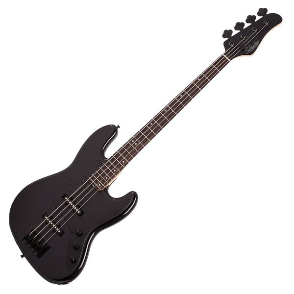 Schecter J-4 String Electric Bass Rosewood Gloss Black - 2911SHC