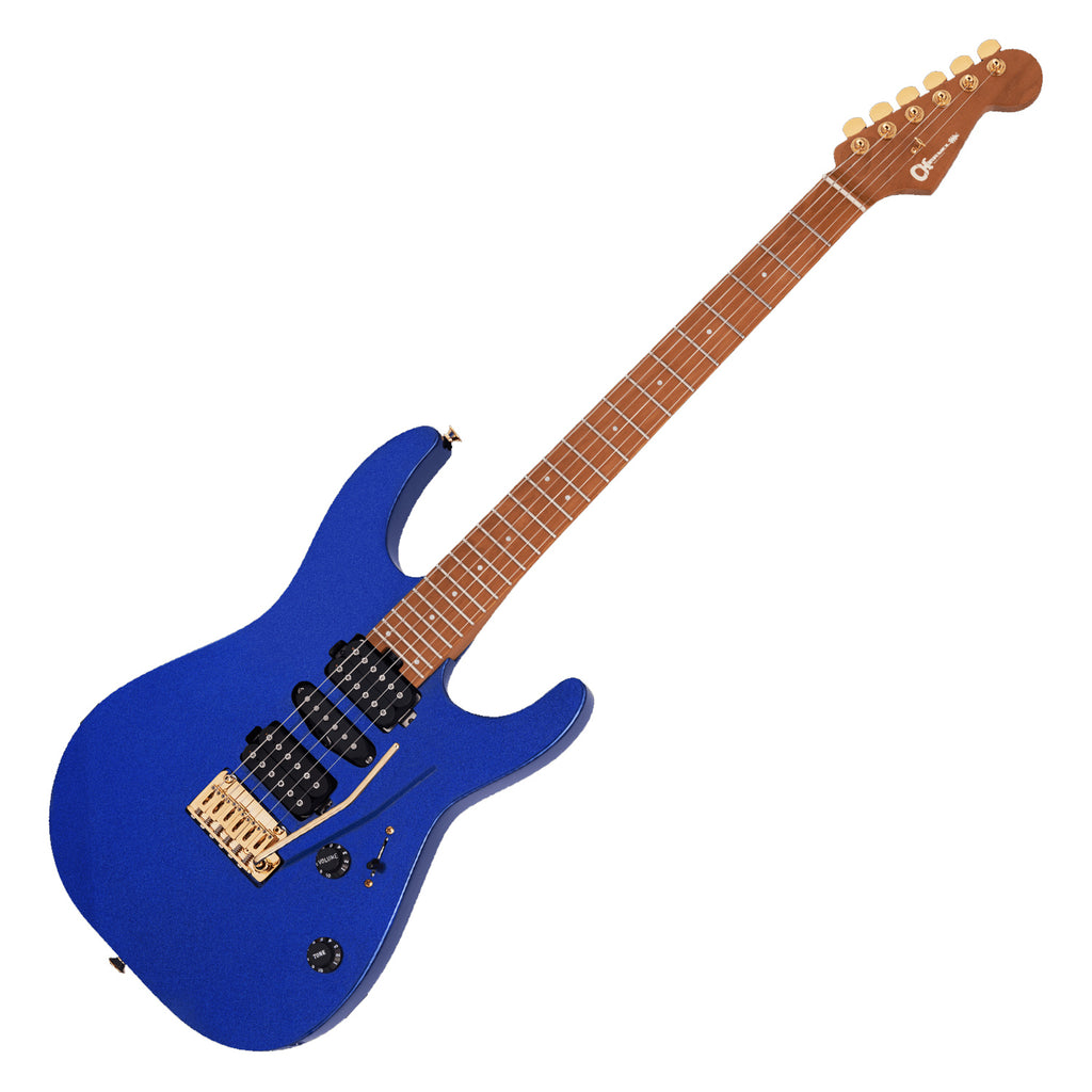 Charvel Pro Mod DK24 Electric Guitar HSH 2PT Caramelized Maple Mystic Blue - 2969414527