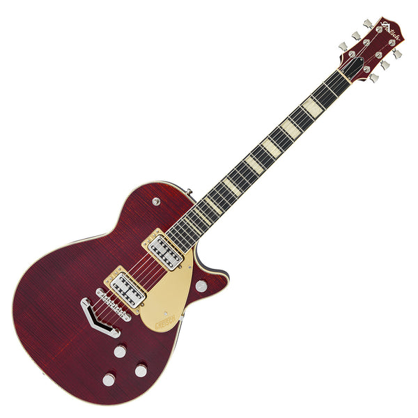 Gretsch G6228FM Players Edition Flame Maple Jet BT in Dark Cherry Stain Electric Guitar w/Case - 2413500877
