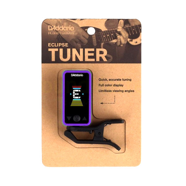 D'Addario Eclipse Chromatic Guitar Tuner in Purple - PWCT17PR