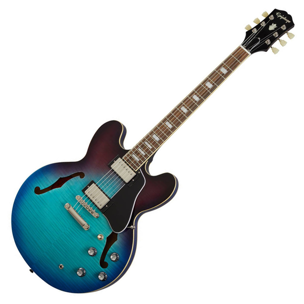 Epiphone Electric Guitar Inspired by Gibson ES335 Figured Top in Blueberry Burst - IGES335FBLNH