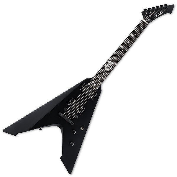 ESP LTD James Hetfield Vulture Electric Guitar in Black Satin - LVULTUREBLKS