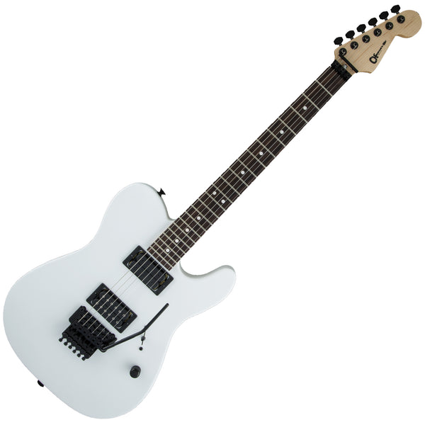 Charvel USA Select San Dimas Style 2 HH Floyd Rosewood Electric Guitar in Snow Blind Satin - 2835301776