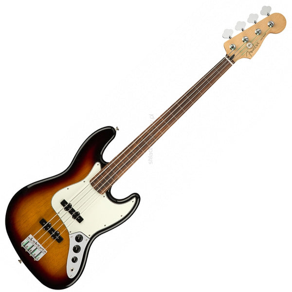 Fender Player Jazz Electric Bass Fretless Pau Ferro in 3 Tone Sunburst - 0149933500