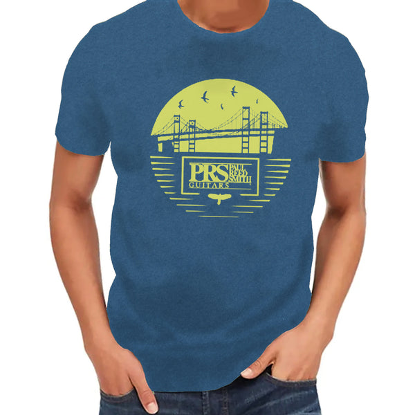 PRS Bay Bridge Short Sleeve T-Shirt in Yellow/Blue - 2XL - 108155006029
