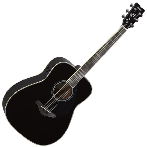 Yamaha TransAcoustic Dreadnought Acoustic Electric in Black - FGTABL