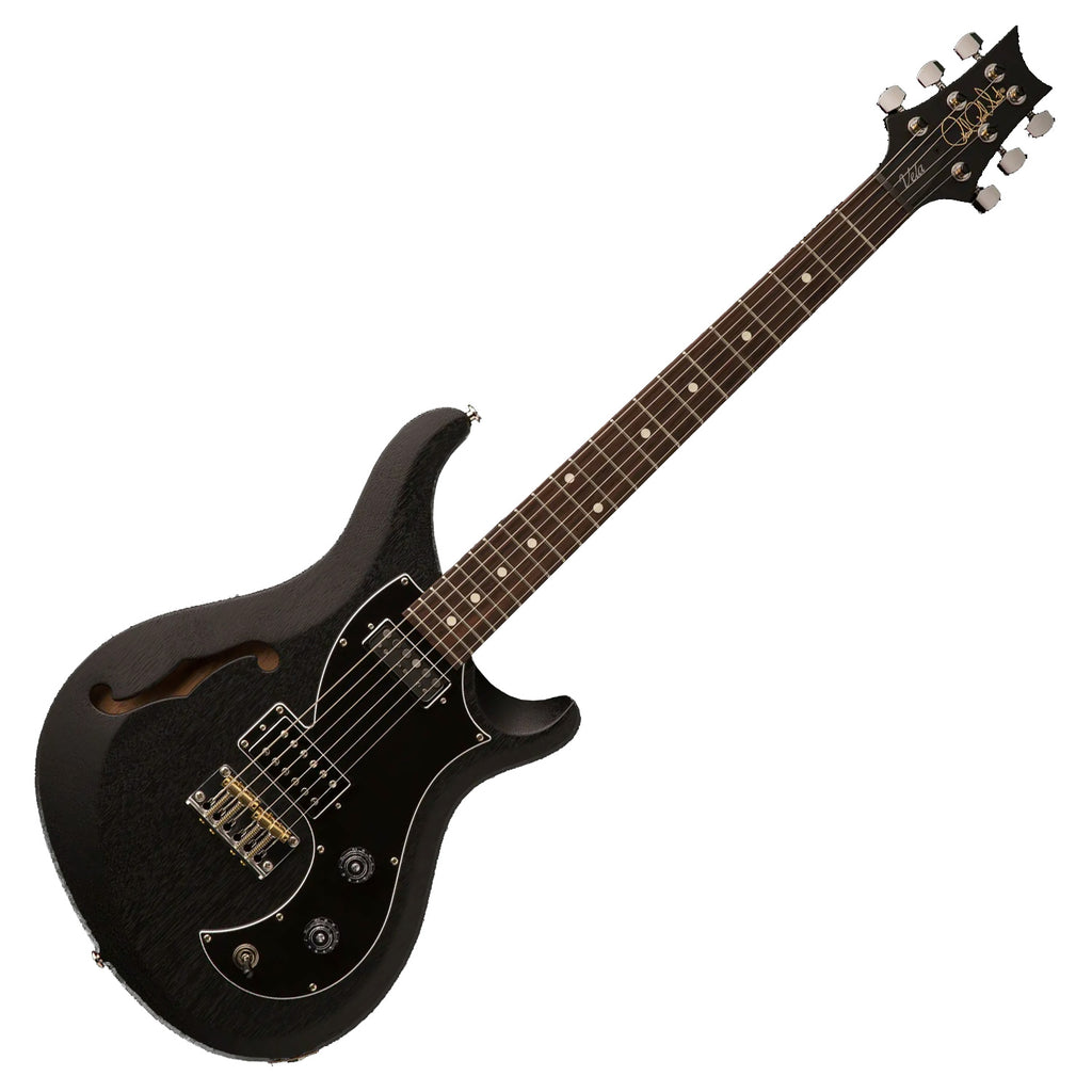 PRS S2 Vela Semi Hollow Satin Electric Guitar in Charcoal Nitro w/Bag - 106756CH