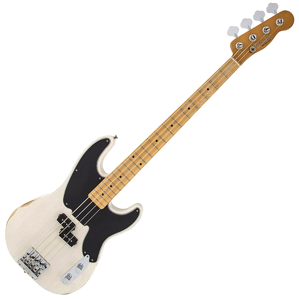 Fender Mike Dirnt Road Worn Precision Electric Bass Maple in White Blonde w/Case - 0138412701