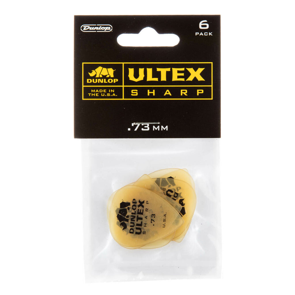 Dunlop Ultex Picks .73 Sharp 6 Piece Player Pack - 433P73