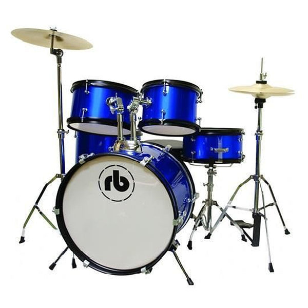 RB 5 Piece Junior Drum Kit in Sparkle Blue - RBJR5SBL